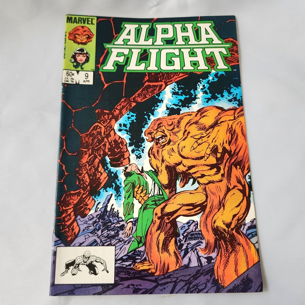 Alpha Flight #9 Comic Book 1984 Marvel Comics Q*bert Ad Vintage Collectible